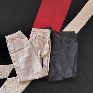 Carters Active Jogger Pants Boys Size 8 8A Black Cream NWT